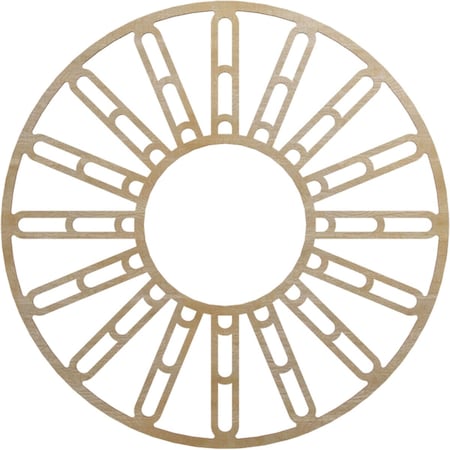 Ekena Millwork Hale Wood Fretwork Pierced Ceiling Medallion, Hickory, 36"OD x 13 1/8"ID x 1/4"T CMWP36X36X0250HHHI